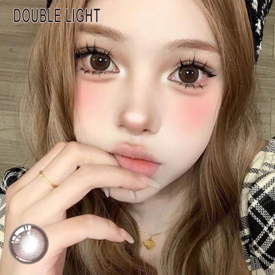 B-DOUBLE LIGHT CHOCO COLOR SOFT CONTACT LENS (2PCS/PAIR)