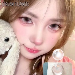 A-DREAM FLOWER PINK COLOR SOFT CONTACT LENS (2PCS/PAIR)