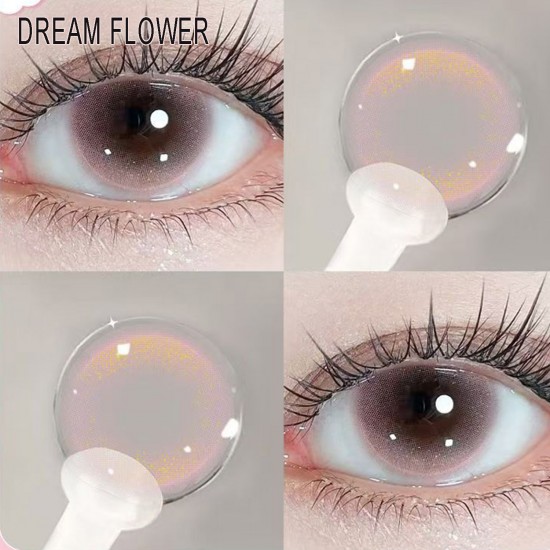 A-DREAM FLOWER PINK COLOR SOFT CONTACT LENS (2PCS/PAIR)
