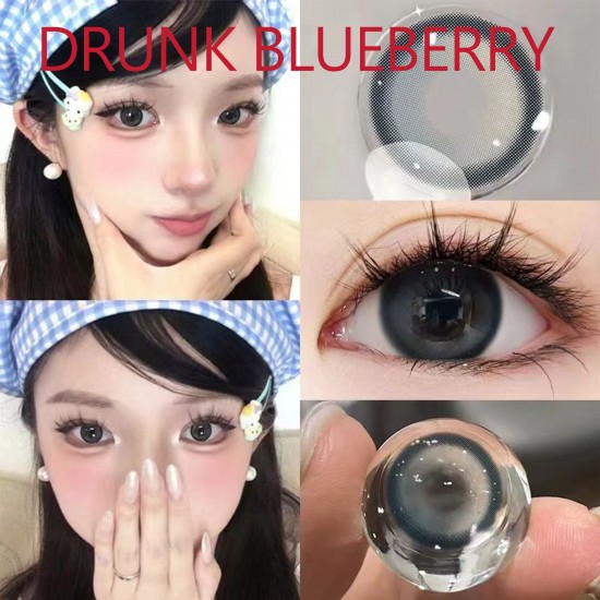 B-DRUNK BLUEBERRY COLOR SOFT CONTACT LENS (2PCS/PAIR)