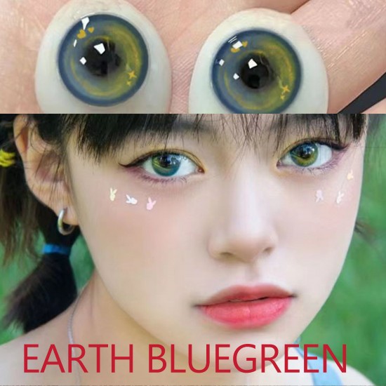 B-EARTH BLUEGREEN COLOR CONTACT LENS (2PCS/PAIR) B-EARTH BLUEGREEN COLOR CONTACT LENS (2PCS/PAIR)