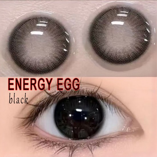 B-ENERGY EGG BLACK COLOR CONTACT LENS (2PCS/PAIR)