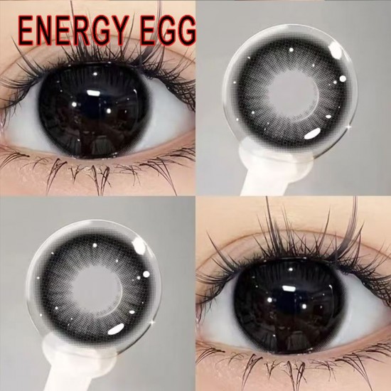 B-ENERGY EGG BLACK COLOR CONTACT LENS (2PCS/PAIR)