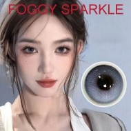 B-FOGGY SPARKLE GRAY COLOR SOFT CONTACT LENS (2PCS/PAIR)