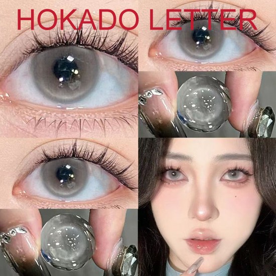 B-HOKADO LETTER GRAY COLOR SOFT CONTACT LENS (2PCS/PAIR)