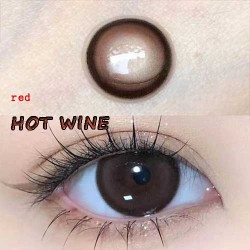 B-HOT WINE RED COLOR SOFT CONTACT LENS (2PCS/PAIR)