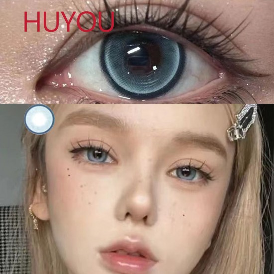 B-HUYOU BLUE COLOR CONTACT LENSES  (2PCS/PAIR)