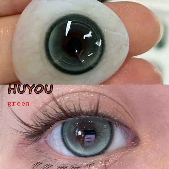 B-HUYOU GREEN COLOR CONTACT LENSES (2PCS/PAIR) B-HUYOU GREEN COLOR CONTACT LENSES (2PCS/PAIR)