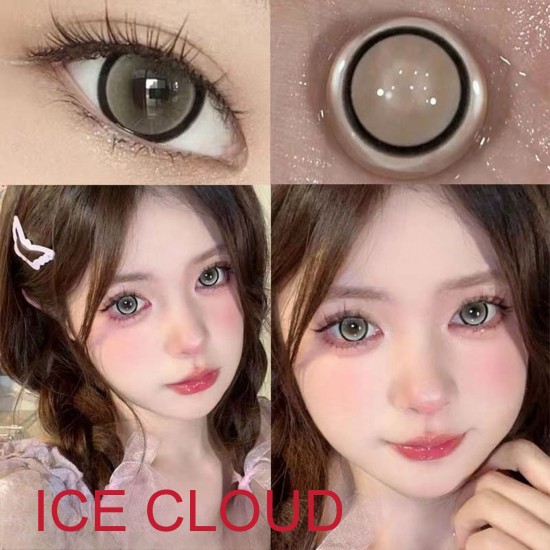 B-ICE CLOUD GRAY COLOR SOFT CONTACT LENS (2PCS/PAIR)