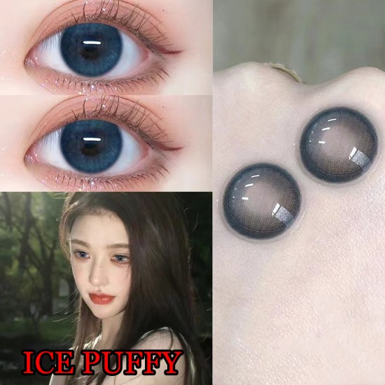 B-ICE PUFFY BLUE COLOR SOFT CONTACT LENS (2PCS/PAIR)