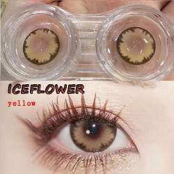 B-ICEFLOWER YELLOW COLOR SOFT CONTACT LENS (2PCS/PAIR)