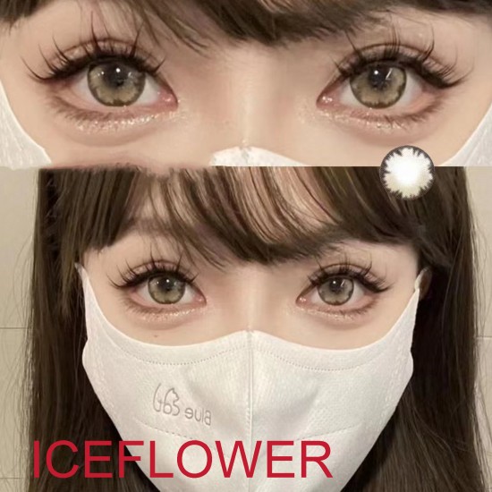 B-ICEFLOWER YELLOW COLOR SOFT CONTACT LENS (2PCS/PAIR)