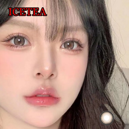 B-ICETEA GRAY BROWN COLOR SOFT CONTACT LENS (2PCS/PAIR)