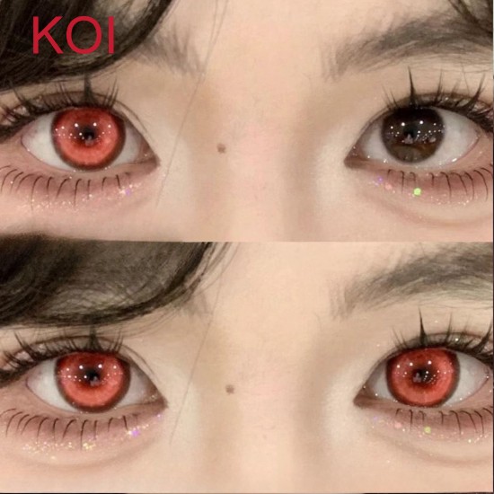 A-KOI RED COLOR SOFT CONTACT LENS (2PCS/PAIR)