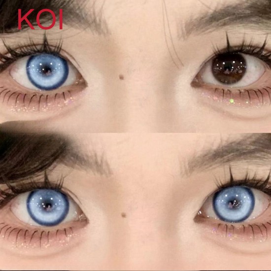 A-KOI BLUE COLOR SOFT CONTACT LENS (2PCS/PAIR)