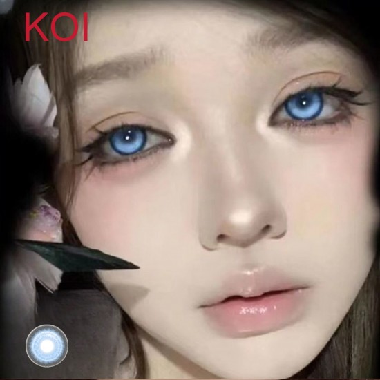 A-KOI BLUE COLOR SOFT CONTACT LENS (2PCS/PAIR)