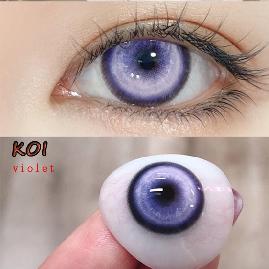 A-KOI VIOLET COLOR SOFT CONTACT LENS (2PCS/PAIR)