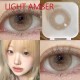 B-LIGHT AMBER BROWN COLOR CONTACT LENS (2PCS/PAIR)