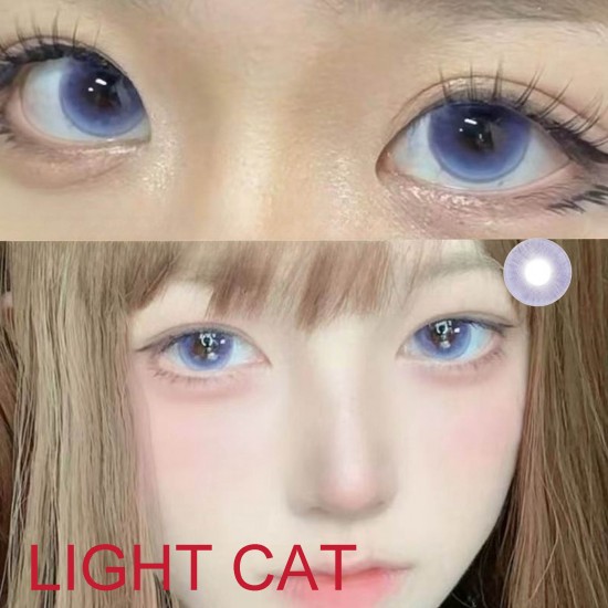 B-LIGHT CAT VIOLET COLOR SOFT CONTACT LENS (2PCS/PAIR)