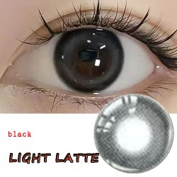 B-LIGHT LATTE BLACK COLOR CONTACT LENS (2PCS/PAIR)