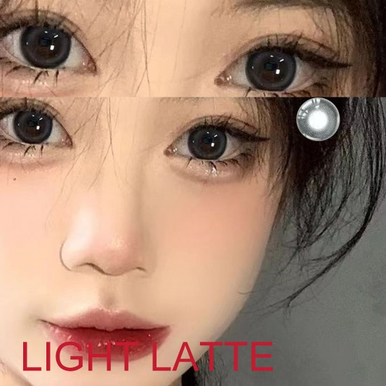 B-LIGHT LATTE BLACK COLOR CONTACT LENS (2PCS/PAIR)