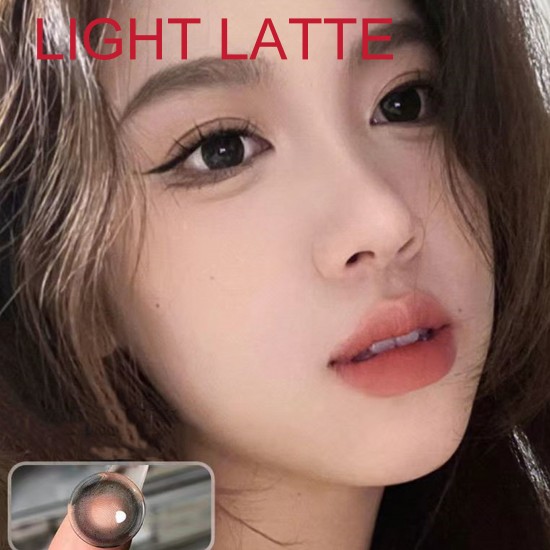 B-LIGHT LATTE BLACK COLOR CONTACT LENS (2PCS/PAIR)