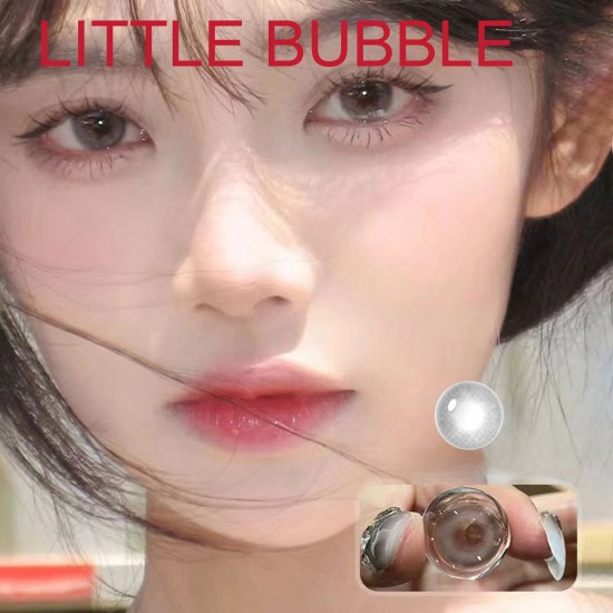 B-LITTLE BUBBLE GRAY COLOR SOFT CONTACT LENS (2PCS/PAIR)