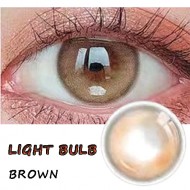 B-LIGHT BULB BROWN COLOR SOFT CONTACT LENS (2PCS/PAIR)