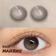 B-MANZHU BLACK COLOR CONTACT LENS (2PCS/PAIR)