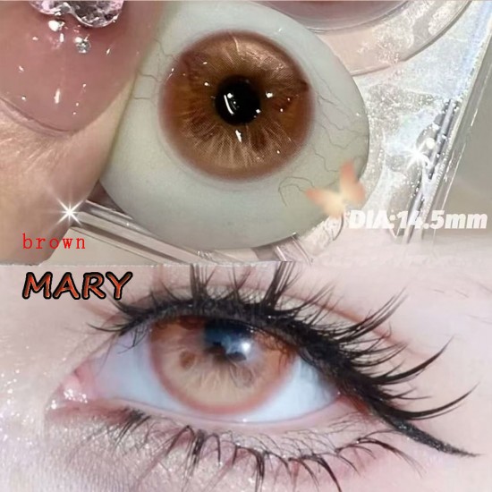 A-MARY BROWN COLOR SOFT CONTACT LENS (2PCS/PAIR) A-MARY BROWN COLOR SOFT CONTACT LENS (2PCS/PAIR)