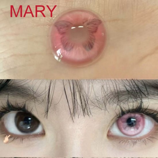A-MARY PINK COLOR SOFT CONTACT LENS (2PCS/PAIR) A-MARY PINK COLOR SOFT CONTACT LENS (2PCS/PAIR)