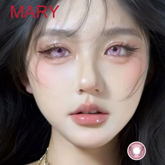 A-MARY PINK COLOR SOFT CONTACT LENS (2PCS/PAIR) A-MARY PINK COLOR SOFT CONTACT LENS (2PCS/PAIR)