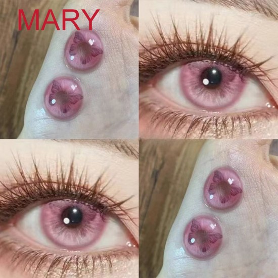 A-MARY PINK COLOR SOFT CONTACT LENS (2PCS/PAIR) A-MARY PINK COLOR SOFT CONTACT LENS (2PCS/PAIR)