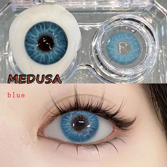 B-MEDUSA BLUE COLOR SOFT CONTACT LENS (2PCS/PAIR) B-MEDUSA BLUE COLOR SOFT CONTACT LENS (2PCS/PAIR)