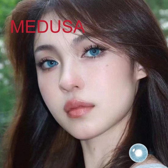 B-MEDUSA BLUE COLOR SOFT CONTACT LENS (2PCS/PAIR)