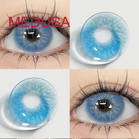 B-MEDUSA BLUE COLOR SOFT CONTACT LENS (2PCS/PAIR) B-MEDUSA BLUE COLOR SOFT CONTACT LENS (2PCS/PAIR)
