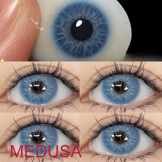 B-MEDUSA BLUE COLOR SOFT CONTACT LENS (2PCS/PAIR)