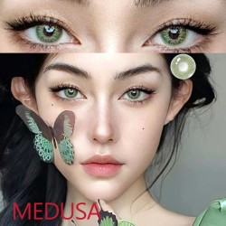 B-MEDUSA GREEN COLOR SOFT CONTACT LENS (2PCS/PAIR)