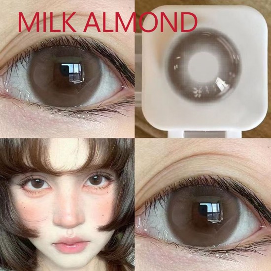 B-MILK ALMOND COLOR CONTACT LENSES (2PCS/PAIR) B-MILK ALMOND COLOR CONTACT LENSES (2PCS/PAIR)