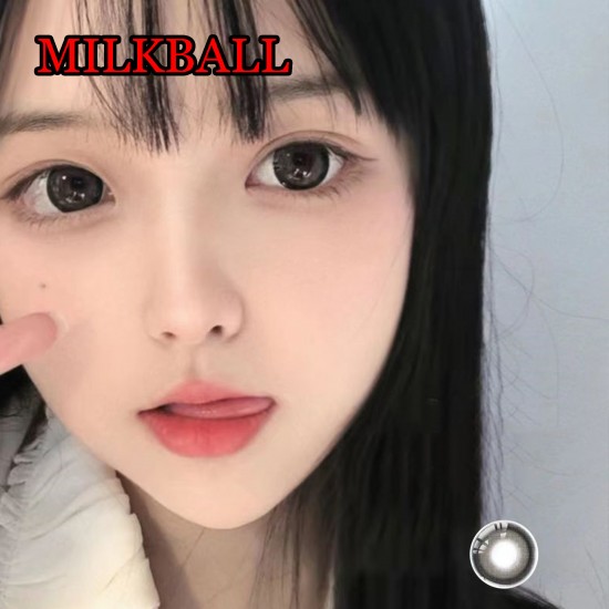 B-MILKBALL BLACK COLOR SOFT CONTACT LENS (2PCS/PAIR)