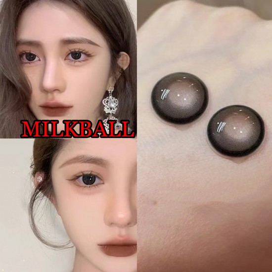 B-MILKBALL BLACK COLOR SOFT CONTACT LENS (2PCS/PAIR)