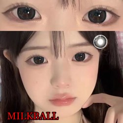 B-MILKBALL BLACK COLOR SOFT CONTACT LENS (2PCS/PAIR)