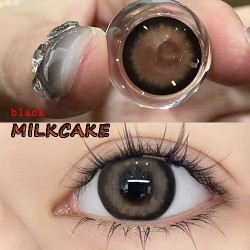 B-MILKCAKE BLACK COLOR SOFT CONTACT LENS (2PCS/PAIR)