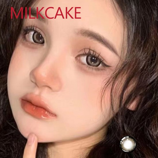 B-MILKCAKE BLACK COLOR SOFT CONTACT LENS (2PCS/PAIR)