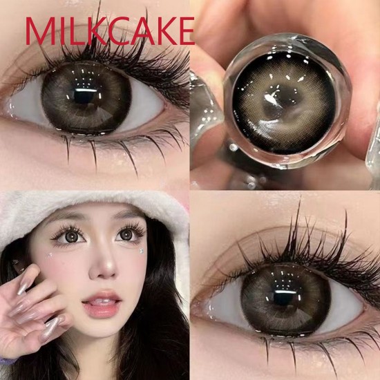 B-MILKCAKE BLACK COLOR SOFT CONTACT LENS (2PCS/PAIR)