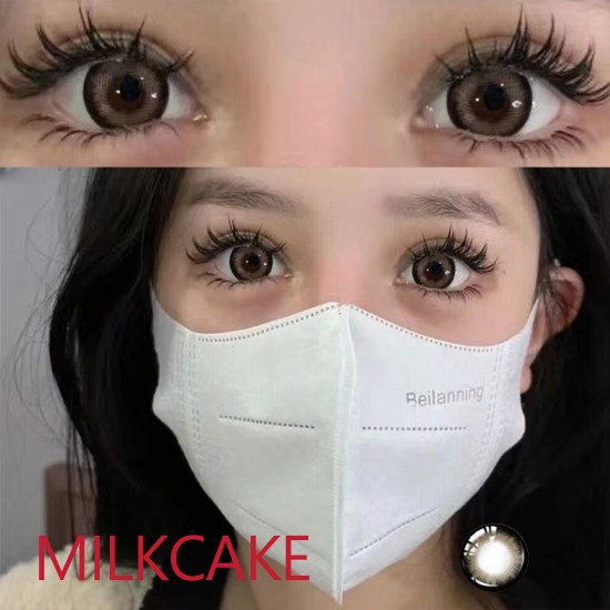 B-MILKCAKE BLACK COLOR SOFT CONTACT LENS (2PCS/PAIR)