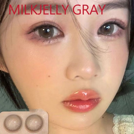 B-MILKJELLY GRAY COLOR SOFT CONTACT LENS (2PCS/PAIR)