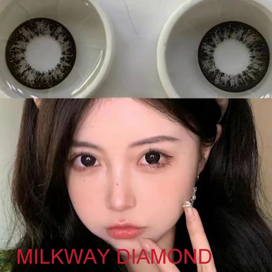B-MILKYWAY DIAMOND BLACK COLOR SOFT CONTACT LENS (2PCS/PAIR)
