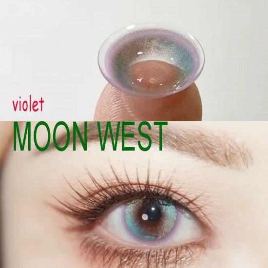 B-MOON WEST VIOLET COLOR SOFT CONTACT LENS (2PCS/PAIR)