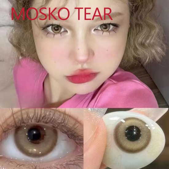 B-MOSKO TEAR BROWN COLOR SOFT CONTACT LENS (2PCS/PAIR)
